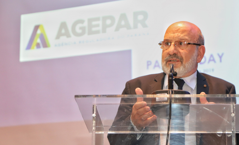 Omar Akel, presidente da Agepar durante o Paraná Day, evento realizado em Curitiba com a presença de mais de 100 investidores do País e do exterior. - Curitiba, 05/02/2019 -Foto: José Fernando Ogura/ANPr