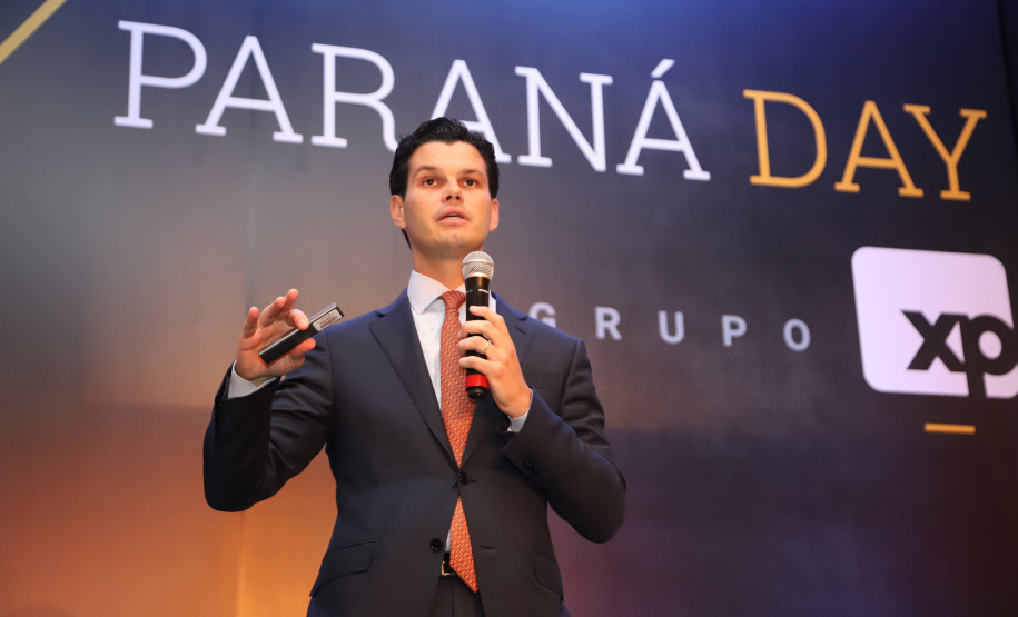 Daniel Pimentel Slaviero, presidente da Copel, durante apresentação no Paraná Day, evento realizado em Curitiba com a presença de mais de 100 investidores do País e do exterior. - Curitiba, 05/02/2019 -Foto: José Fernando Ogura/ANPr