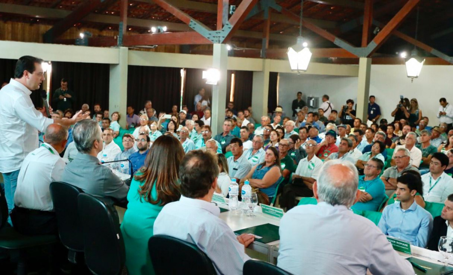 O governador Carlos Massa Ratinho Junior participou nesta quarta-feira (06), em Maringá, da Assembleia Geral Ordinária de prestação de contas do exercício 2018 da Cocamar.  -  Maringá, 06/02/2019  -  Foto:Mateus Girotto/Cocamar