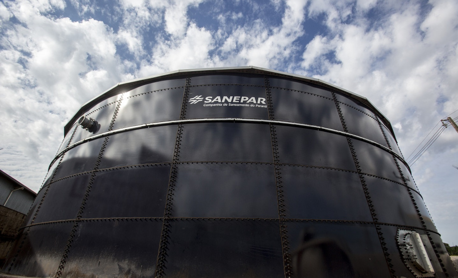 Novo reservatório tem capacidade para 4 milhões de litros de água. Foto: Sanepar