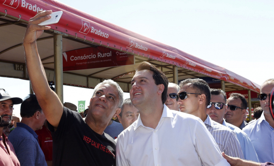 Governador Carlos Massa Ratinho Junior durante Coletiva de Imprensa no Show Rural.  Cascavel, 07/02/2019  -  Foto: Arnaldo Alves/ANPr