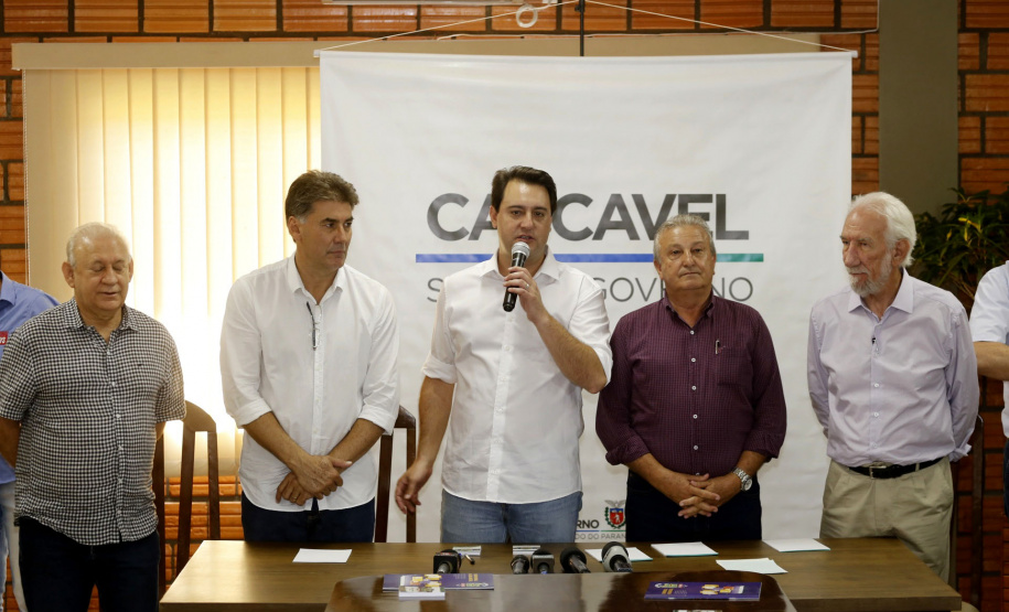 Governador Carlos Massa Ratinho Junior durante Coletiva de Imprensa no Show Rural.  Cascavel, 07/02/2019  -  Foto: Arnaldo Alves/ANPr