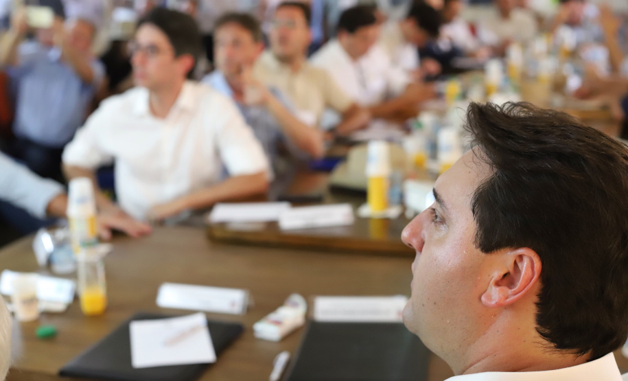 Governador Carlos Massa Ratinho Júnior coordena reunião do secretariado durante o Show Rural - Cascavel, 07/02/2019 - Foto: José Fernando Ogura/ANPr