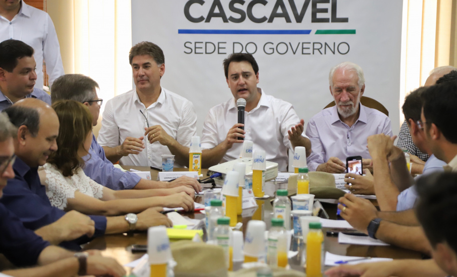 Governador Carlos Massa Ratinho Júnior coordena reunião do secretariado durante o Show Rural - Cascavel, 07/02/2019 - Foto: José Fernando Ogura/ANPr