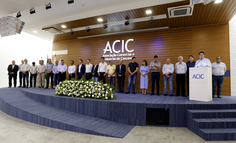 Governador Carlos Massa Ratinho Júnior na Associação Comercial e Industrial de Cascavel (ACIC) -  Cascavel, 07/02/2019  -  Foto: Arnaldo Alves/ANPr