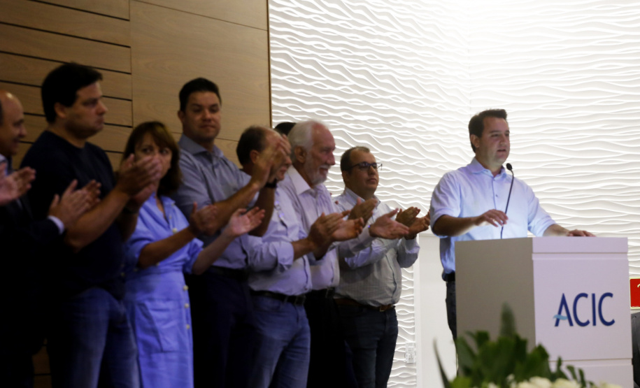 Governador Carlos Massa Ratinho Júnior na Associação Comercial e Industrial de Cascavel (ACIC) -  Cascavel, 07/02/2019  -  Foto: Arnaldo Alves/ANPr