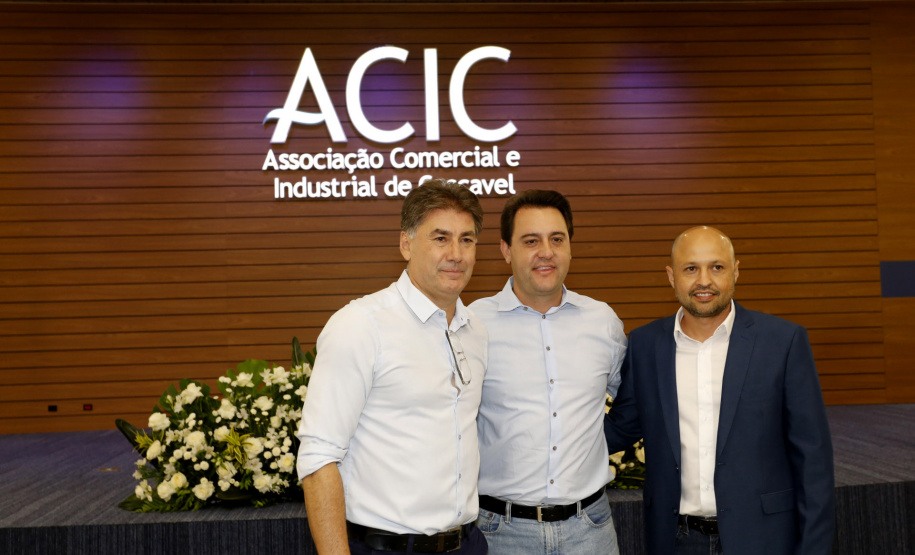Governador Carlos Massa Ratinho Júnior na Associação Comercial e Industrial de Cascavel (ACIC) -  Cascavel, 07/02/2019  -  Foto: Arnaldo Alves/ANPr