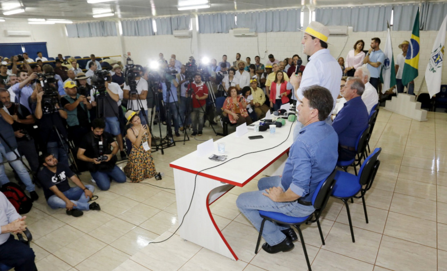 O governador Carlos Massa Ratinho Junior recebe a ministra da Agricultura, Pecuária e Abastecimento, Tereza Cristina, no Show Rural Coopavel. - Cascavel, 08/02/2019 - Foto: Arnaldo Alves/ANPr