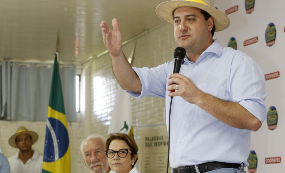 O governador Carlos Massa Ratinho Junior recebe a ministra da Agricultura, Pecuária e Abastecimento, Tereza Cristina, no Show Rural Coopavel. - Cascavel, 08/02/2019 - Foto: Arnaldo Alves/ANPr