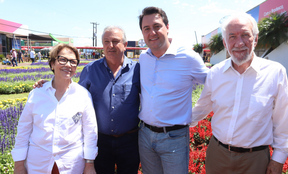 O governador Carlos Massa Ratinho Junior recebe a ministra da Agricultura, Pecuária e Abastecimento, Tereza Cristina, no Show Rural Coopavel. - Cascavel, 08/02/2019 - Foto: Rodrigo Félix Leal/ANPr