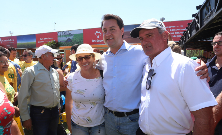 O governador Carlos Massa Ratinho Junior recebe a ministra da Agricultura, Pecuária e Abastecimento, Tereza Cristina, no Show Rural Coopavel. - Cascavel, 08/02/2019 - Foto: Rodrigo Félix Leal/ANPr