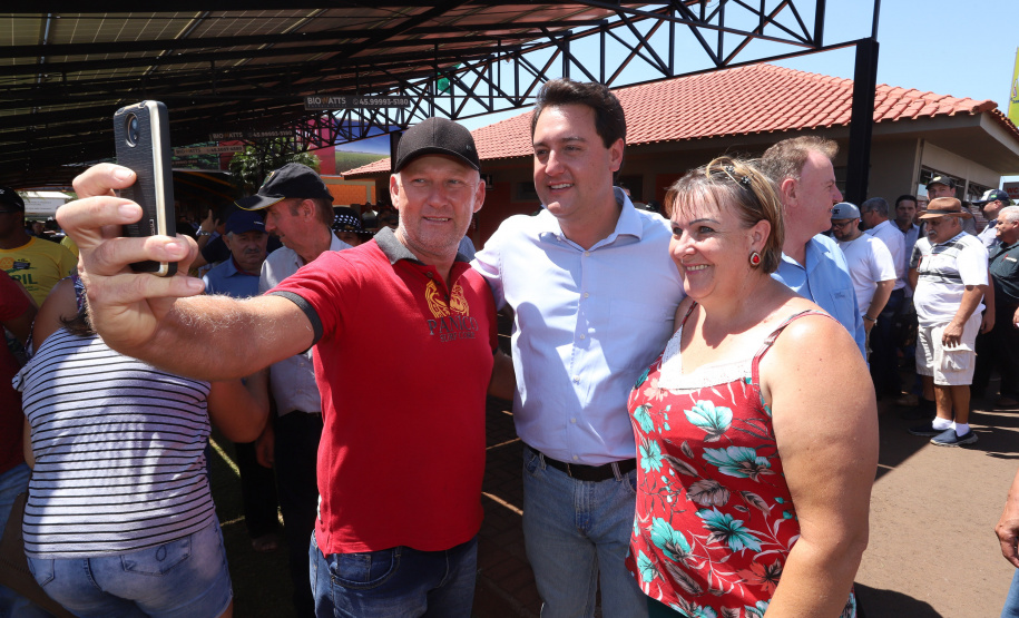 O governador Carlos Massa Ratinho Junior recebe a ministra da Agricultura, Pecuária e Abastecimento, Tereza Cristina, no Show Rural Coopavel. - Cascavel, 08/02/2019 - Foto: Rodrigo Félix Leal/ANPr