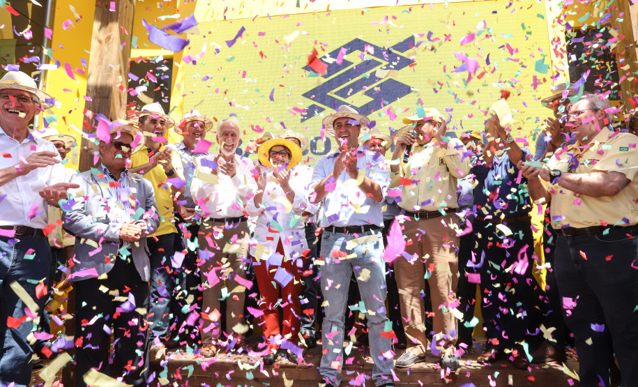 O governador Carlos Massa Ratinho Junior recebe a ministra da Agricultura, Pecuária e Abastecimento, Tereza Cristina, no Show Rural Coopavel. - Cascavel, 08/02/2019 - Foto: Rodrigo Félix Leal/ANPr