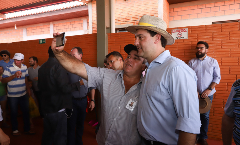 O governador Carlos Massa Ratinho Junior recebe a ministra da Agricultura, Pecuária e Abastecimento, Tereza Cristina, no Show Rural Coopavel. - Cascavel, 08/02/2019 - Foto: Rodrigo Félix Leal/ANPr