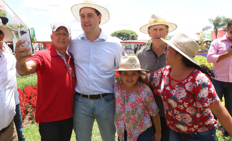 O governador Carlos Massa Ratinho Junior recebe a ministra da Agricultura, Pecuária e Abastecimento, Tereza Cristina, no Show Rural Coopavel. - Cascavel, 08/02/2019 - Foto: Rodrigo Félix Leal/ANPr