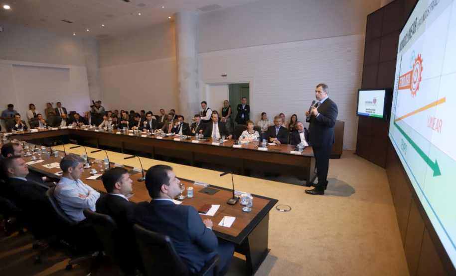 Governador Carlos Massa Ratinho Júnior coordena reunião com equipe de Governo - Curitiba, 12/02/2019 - Foto: Rodrigo Félix Leal/ANPr