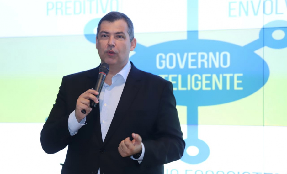 Governador Carlos Massa Ratinho Júnior coordena reunião com equipe de Governo. Na imagem, Allan Costa, presidente da Celepar. - Curitiba, 12/02/2019 - Foto: Rodrigo Félix Leal/ANPr