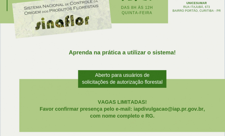 Novo evento Sinaflor será promovido pelo IAP e Ibama