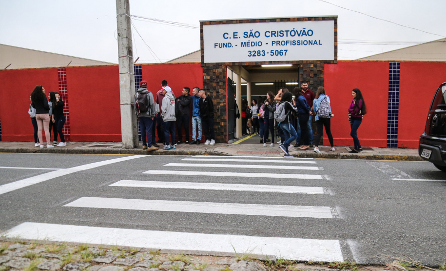 Escola Estadual São Cristóvão no início do ano letivo. Curitiba, 14/02/2019 - Foto: Geraldo Bubniak/ANPr