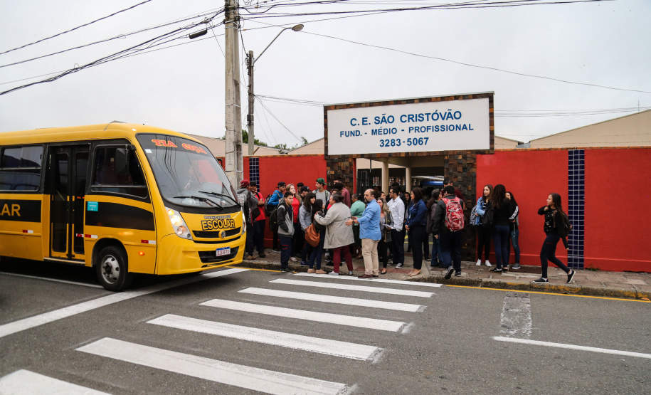 Escola Estadual São Cristóvão no início do ano letivo. Curitiba, 14/02/2019 - Foto: Geraldo Bubniak/ANPr