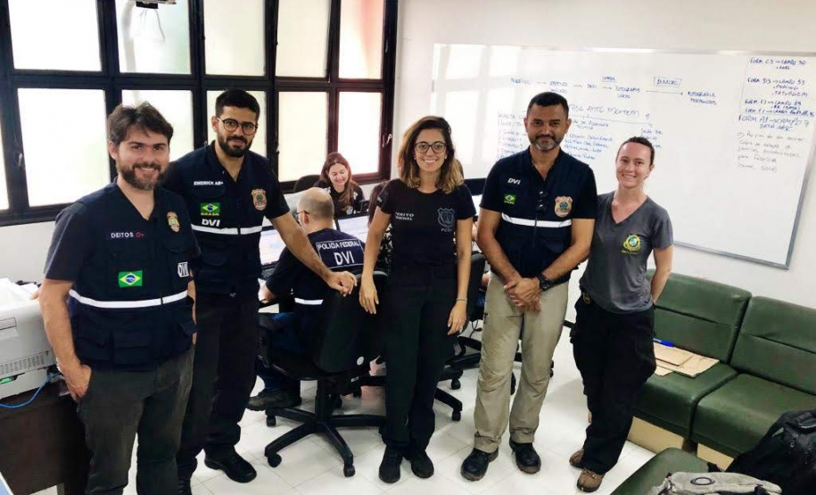 Equipe do Paraná durante resgates em Brumadinho (MG). Foto: Divulgação/ANPr
