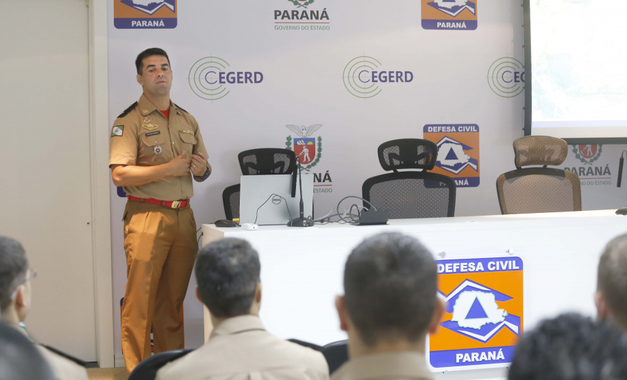 Defesa Civil - Equipe que trabalhou no desastre de Brumadinho, MG. Na foto: cap. Romero.Curitiba, 13-02-19.Foto: Arnaldo Alves / ANPr.