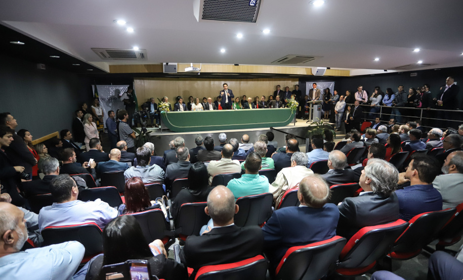 Governador Carlos Massa Ratinho Júnior dá posse ao secretário do Desenvolvimento Urbano e de Obras Públicas, João Carlos Ortega - Curitiba, 14/02/2019 - Foto: Rodrigo Felix Leal/ANPr