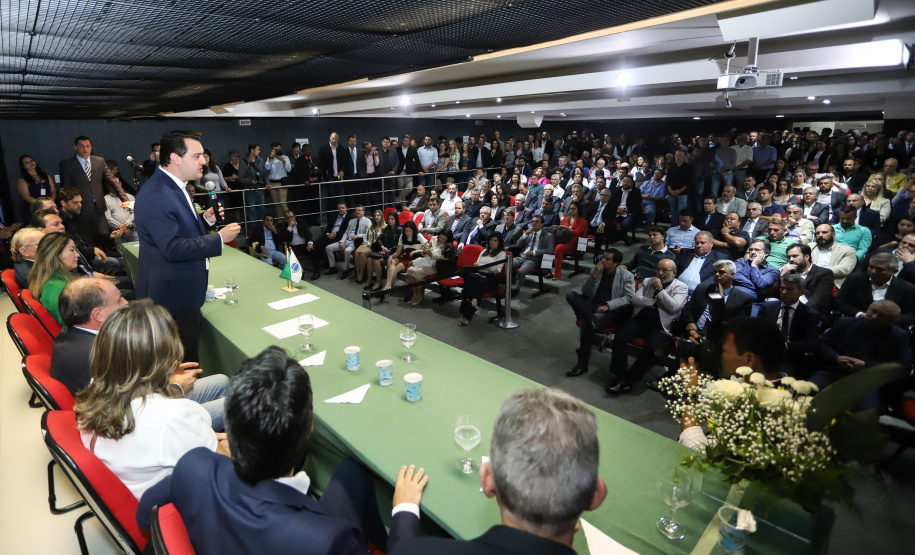 Governador Carlos Massa Ratinho Júnior dá posse ao secretário do Desenvolvimento Urbano e de Obras Públicas, João Carlos Ortega - Curitiba, 14/02/2019 - Foto: Rodrigo Felix Leal/ANPr