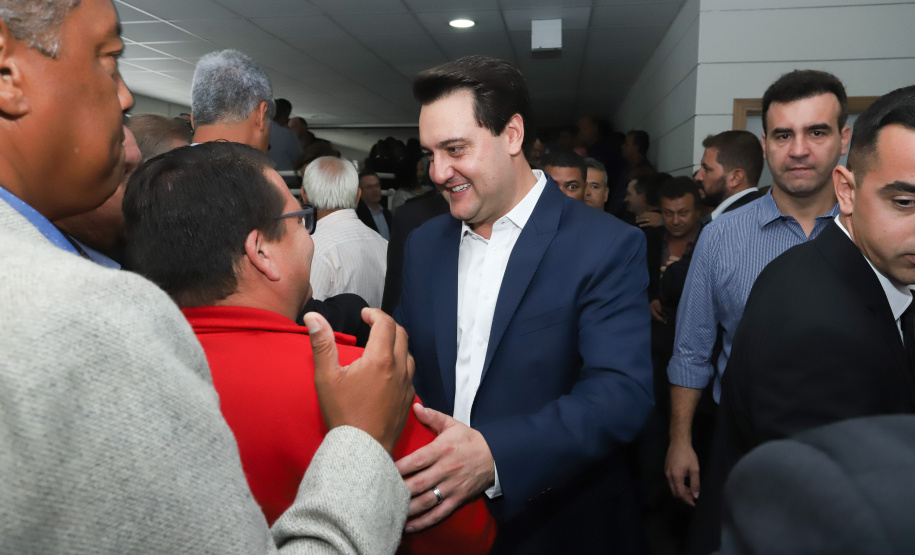 Governador Carlos Massa Ratinho Júnior dá posse ao secretário do Desenvolvimento Urbano e de Obras Públicas, João Carlos Ortega - Curitiba, 14/02/2019 - Foto: Rodrigo Felix Leal/ANPr