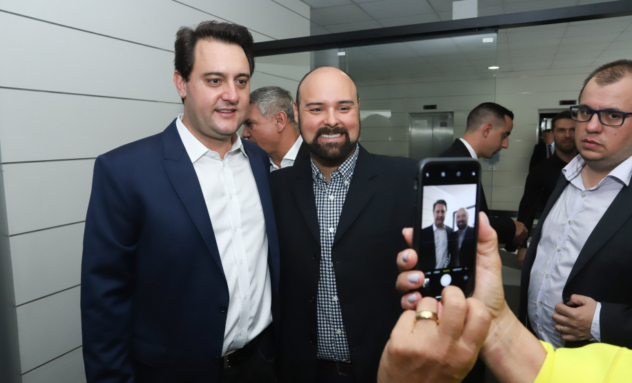 Governador Carlos Massa Ratinho Júnior dá posse ao secretário do Desenvolvimento Urbano e de Obras Públicas, João Carlos Ortega - Curitiba, 14/02/2019 - Foto: Rodrigo Felix Leal/ANPr