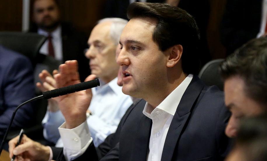 Reunião de secretariado, a pedido do governador Carlos Massa Ratinho Junior, a Controladoria Geral do Estado (GGE) editou uma resolução e solicitou a todos os secretários de Estado a divulgação das suas respectivas agendas nos portais institucionais das pastas. O objetivo é disponibilizar a ferramenta para consulta pública até o começo de março. Curitiba,19/02/2019 Foto:Jaelson Lucas / ANPr