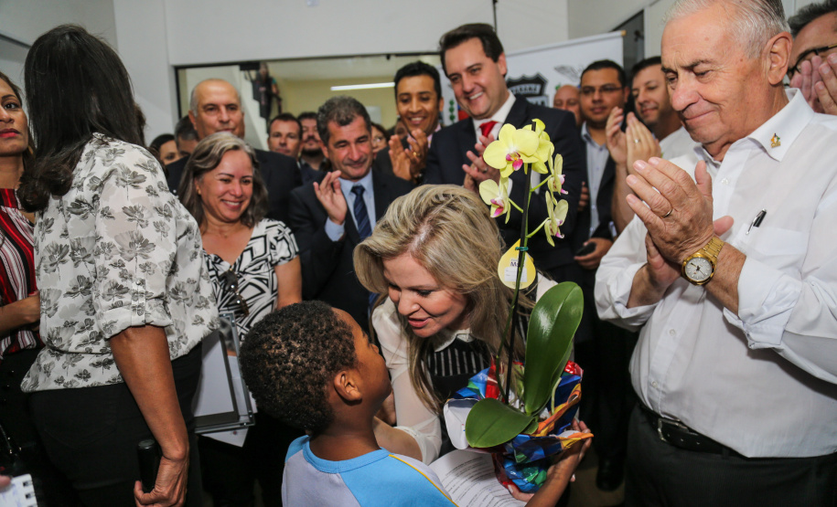 O governador Carlos Massa Ratinho Junior inaugura  a nova sede da Delegacia da Mulher e do Adolescente de São José dos Pinhais, na Região Metropolitana de Curitiba.Foto: Geraldo Bubniak/ANPr