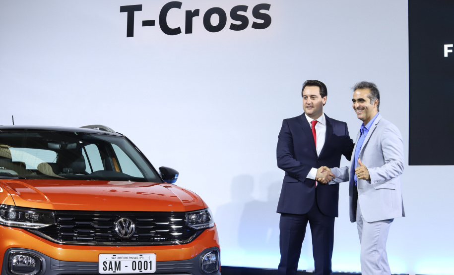 Governador Carlos Massa Ratinho Júnior participa da solenidade de comemoração de 20 anos da Volkswagen no Paraná. - São José dos Pinhais, 19/02/2019 - Foto: Rodrigo Felix Leal/ANPr