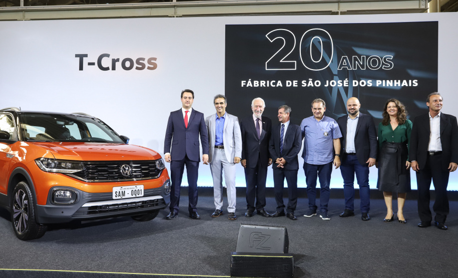 Governador Carlos Massa Ratinho Júnior participa da solenidade de comemoração de 20 anos da Volkswagen no Paraná. - São José dos Pinhais, 19/02/2019 - Foto: Rodrigo Felix Leal/ANPr