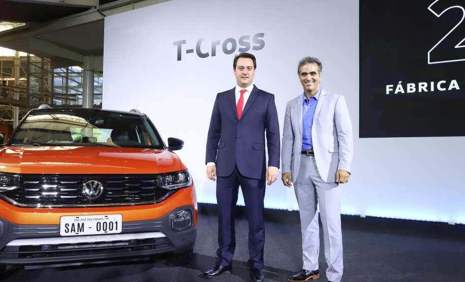 Governador Carlos Massa Ratinho Júnior participa da solenidade de comemoração de 20 anos da Volkswagen no Paraná. - São José dos Pinhais, 19/02/2019 - Foto: Rodrigo Felix Leal/ANPr