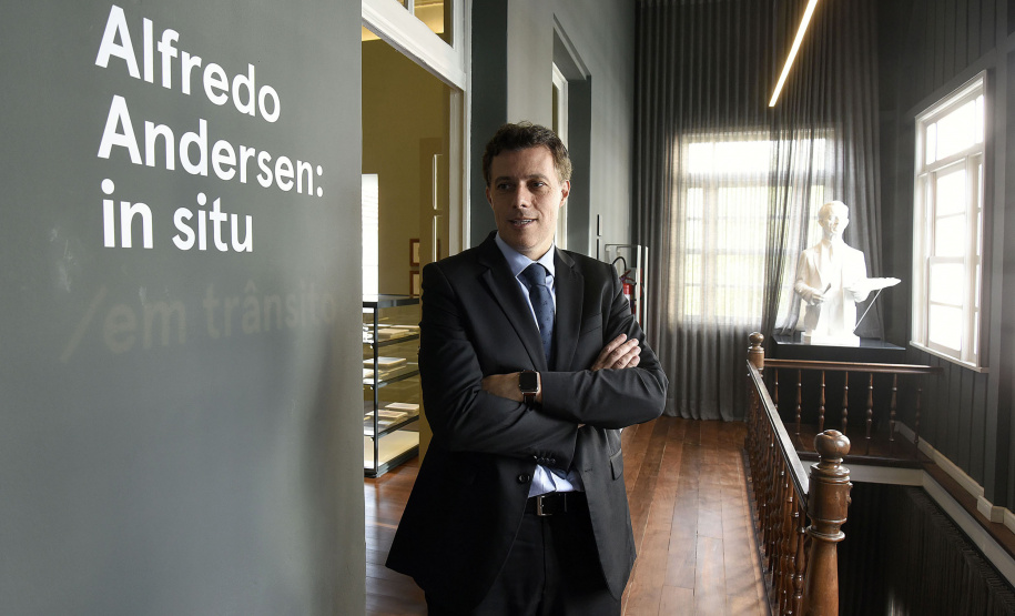 Luiz Gustavo Vidal, diretor do Museu Casa Alfredo Andersen.Curitiba, 06 de fevereiro de 2019.Foto: Kraw Penas/SEEC