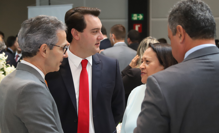 O governador Carlos Massa Ratinho Junior participou nesta quarta-feira (20), em Brasília, do Fórum de Governadores, que reuniu os chefes do Executivo dos 26 Estados e do Distrito Federal.   -  Brasília, 20/02/2019  -  Foto: Rodrigo Félix Leal/ANPr