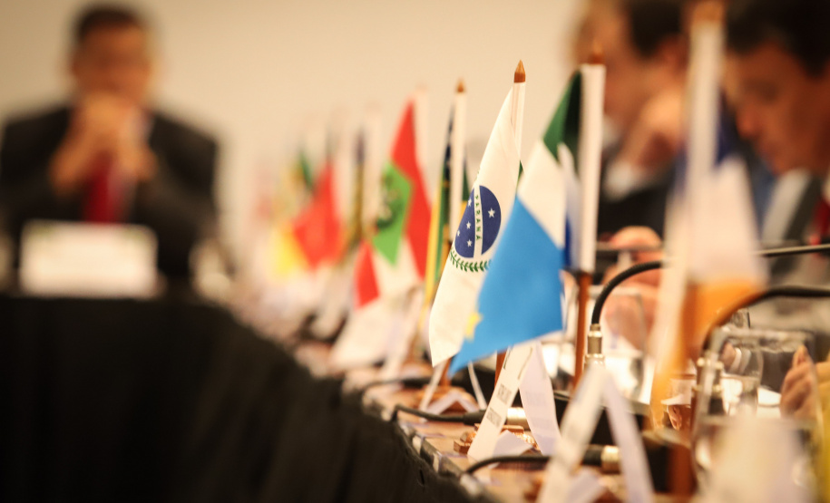 O governador Carlos Massa Ratinho Junior participou nesta quarta-feira (20), em Brasília, do Fórum de Governadores, que reuniu os chefes do Executivo dos 26 Estados e do Distrito Federal.   -  Brasília, 20/02/2019  -  Foto: Rodrigo Félix Leal/ANPr