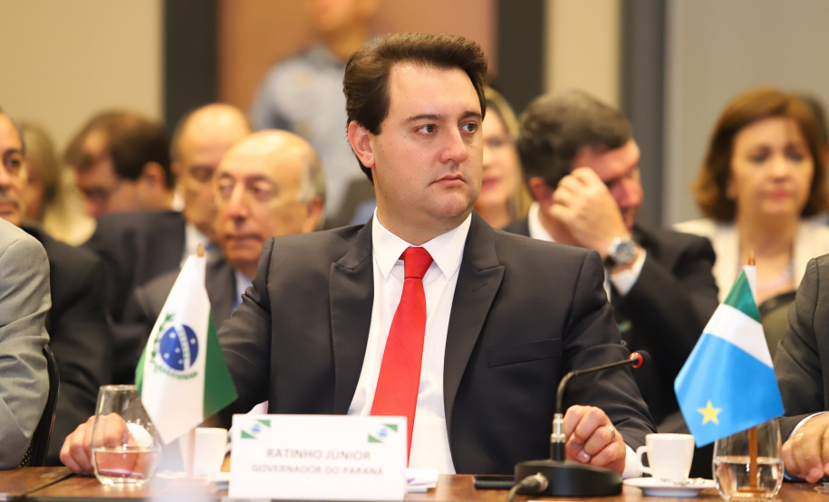 O governador Carlos Massa Ratinho Junior participou nesta quarta-feira (20), em Brasília, do Fórum de Governadores, que reuniu os chefes do Executivo dos 26 Estados e do Distrito Federal.   -  Brasília, 20/02/2019  -  Foto: Rodrigo Félix Leal/ANPr