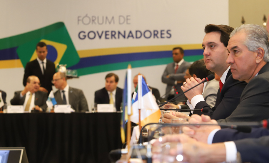 O governador Carlos Massa Ratinho Junior participou nesta quarta-feira (20), em Brasília, do Fórum de Governadores, que reuniu os chefes do Executivo dos 26 Estados e do Distrito Federal.   -  Brasília, 20/02/2019  -  Foto: Rodrigo Félix Leal/ANPr