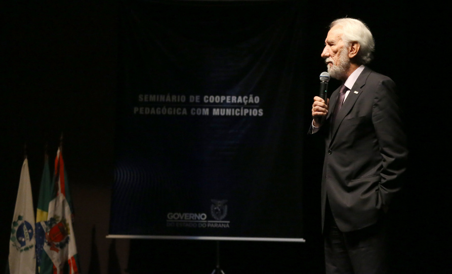 A Secretaria de Educação do Paraná realizou nesta quarta-feira (20), em Curitiba, o Seminário de Cooperação Pedagógica com Município