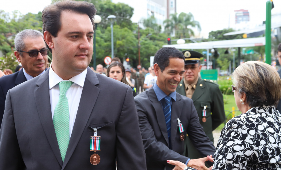 Os 74 anos da Tomada de Monte Castelo, batalha no Norte da Itália que marcou a participação da Força Expedicionária Brasileira (FEB) na Segunda Guerra Mundial, foram lembrados nesta quinta-feira (21/2), em cerimônia no Museu do Expedicionário, em Curitiba. O governador Carlos Massa Ratinho Junior participou no evento, junto com quatro expedicionários e familiares dos pracinhas.  -  Curitiba, 21/02/2019  -  Foto: Rodrigo Félix Leal/ANPr