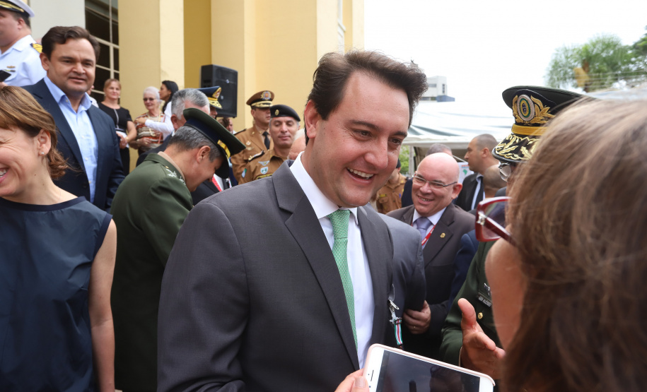 Os 74 anos da Tomada de Monte Castelo, batalha no Norte da Itália que marcou a participação da Força Expedicionária Brasileira (FEB) na Segunda Guerra Mundial, foram lembrados nesta quinta-feira (21/2), em cerimônia no Museu do Expedicionário, em Curitiba. O governador Carlos Massa Ratinho Junior participou no evento, junto com quatro expedicionários e familiares dos pracinhas.  -  Curitiba, 21/02/2019  -  Foto: Rodrigo Félix Leal/ANPr