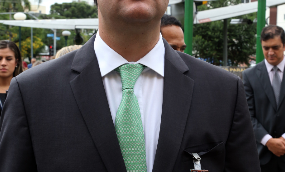 O governador Carlos Massa Ratinho Junior particip da cerimônia que comemora o 74º aniversário da tomada de Monte Castelo, na Itália, pela Força Expedicionária Brasileira, na Segunda Guerra Mundial. Foto: Gilson Abreu/ANPr