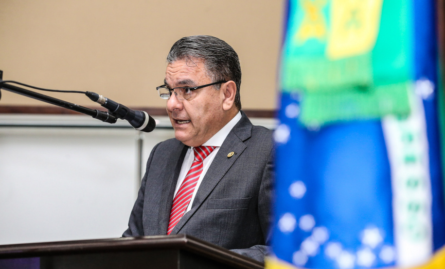 O governador Carlos Massa Ratinho Junior participa da solenidade que formaliza a Força-Tarefa Infância Segura de Prevenção e Combate a Crimes Contra a Criança, nesta quinta-feira (21) no Palácio da Justiça. Curitiba, 21/02/2019 - Foto: Geraldo Bubniak/ANPr