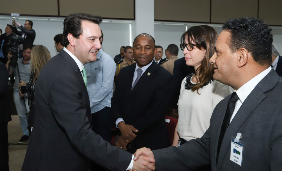 O governador Carlos Massa Ratinho Junior participa da solenidade que formaliza a Força-Tarefa Infância Segura de Prevenção e Combate a Crimes Contra a Criança, nesta quinta-feira (21) no Palácio da Justiça. Curitiba, 21/02/2019 - Foto: Rodrigo Félix Leal/ANPr