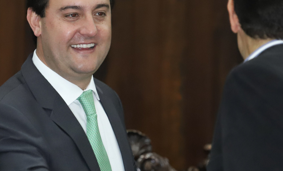 O governador Carlos Massa Ratinho Junior participa da solenidade que formaliza a Força-Tarefa Infância Segura de Prevenção e Combate a Crimes Contra a Criança, nesta quinta-feira (21) no Palácio da Justiça. Curitiba, 21/02/2019 - Foto: Rodrigo Félix Leal/ANPr