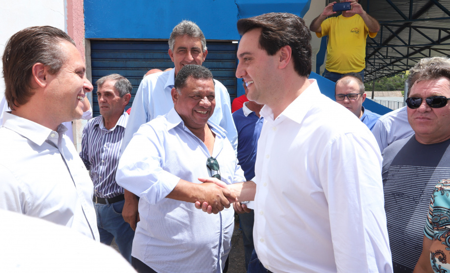 Governador Carlos Massa Ratinho Júnior participa da posse da diretoria da Associação dos Municípios do Norte Pioneiro (Amunorp), em Pinhalão, no Clube Aerp. - Pinhalão 22/02/2019 - Foto: Rodrigo Félix Leal/ANPr