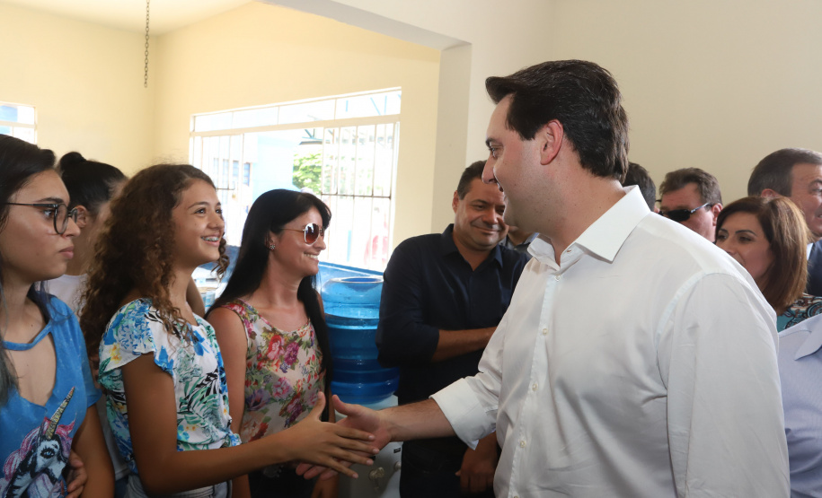 Governador Carlos Massa Ratinho Júnior participa da posse da diretoria da Associação dos Municípios do Norte Pioneiro (Amunorp), em Pinhalão, no Clube Aerp. - Pinhalão 22/02/2019 - Foto: Rodrigo Félix Leal/ANPr