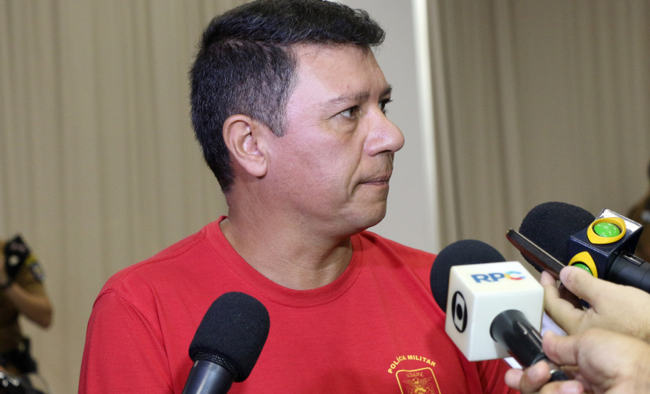 o coordenador da Operação Verão pelo Corpo de Bombeiros e comandante do 8º Grupamento de Bombeiros, tenente-coronel Gerson Gross.Foto: Soldado Amanda Morais
